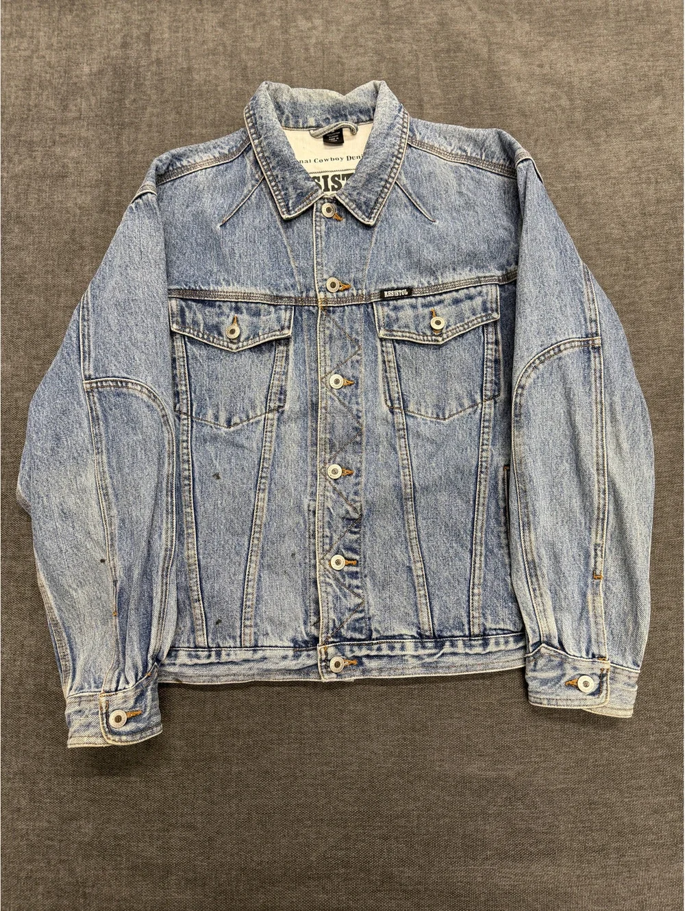 Vintage Resistol Light Blue Denim Jacket - Picture 1 of 9